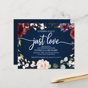Lámina Invitaciones de Boda Rústicas sin Adornos Presupue