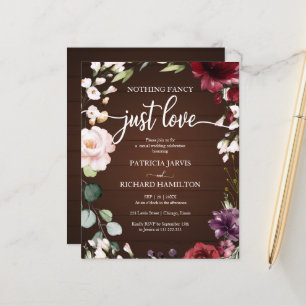 Lámina Invitaciones de Boda Sin Adornos y Económicas
