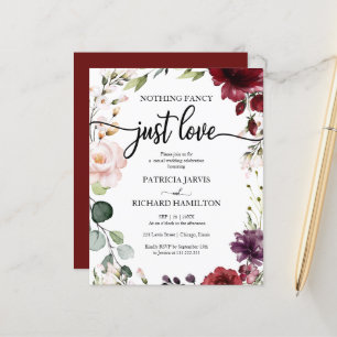 Lámina Invitaciones de Boda Sin Adornos y Económicas