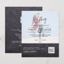 INVITACIONES DE BODAS CON CÓDIGO QR PARA ESCANEO F