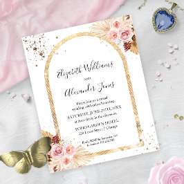 Lámina Invitaciones de casamiento con presupuesto floral 