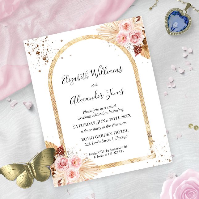 Lámina Invitaciones de casamiento con presupuesto floral  (Subido por el creador)