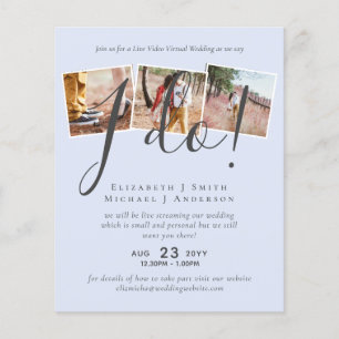 Lámina Invitaciones de Chat de Video en Vivo para Bodas o