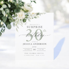 Lámina Invitaciones de cumpleaños a la sorpresa de la flo