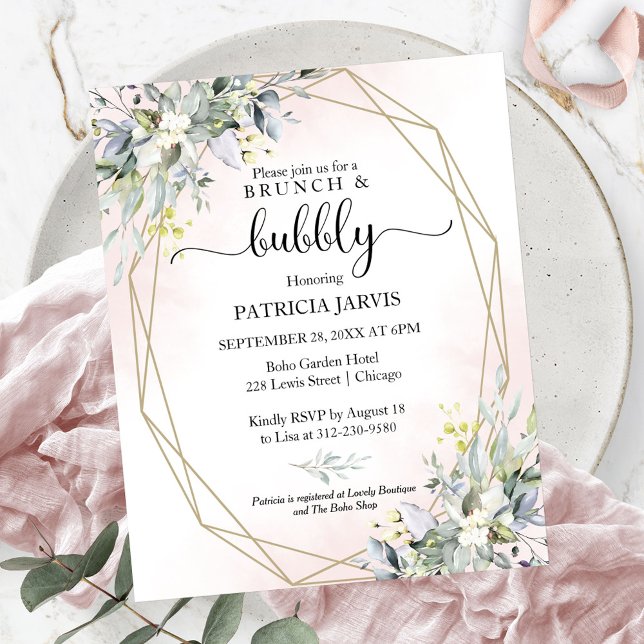 Lámina Invitaciones de Desayuno y Burbujas para Despedida (Subido por el creador)