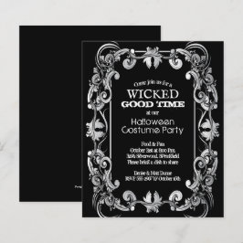 Lámina Invitaciones de Halloween en la frontera de la ord