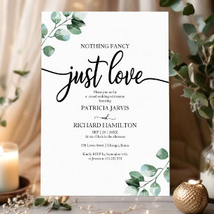 Lámina Invitaciones de Presupuesto de Verdor de Boda Sin 