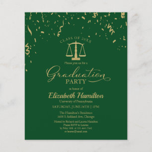 Lámina Invitaciones de Presupuesto para Fiesta de Graduac