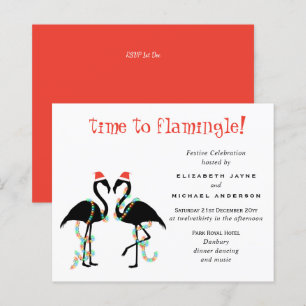 Lámina Invitaciones del partido Navidades Flamingo Presup