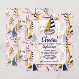 Lámina Invitaciones Náuticas Náuticas de cumpleaños para 