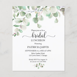 Lámina Invitaciones para Almuerzo Nupcial con Presupuesto
