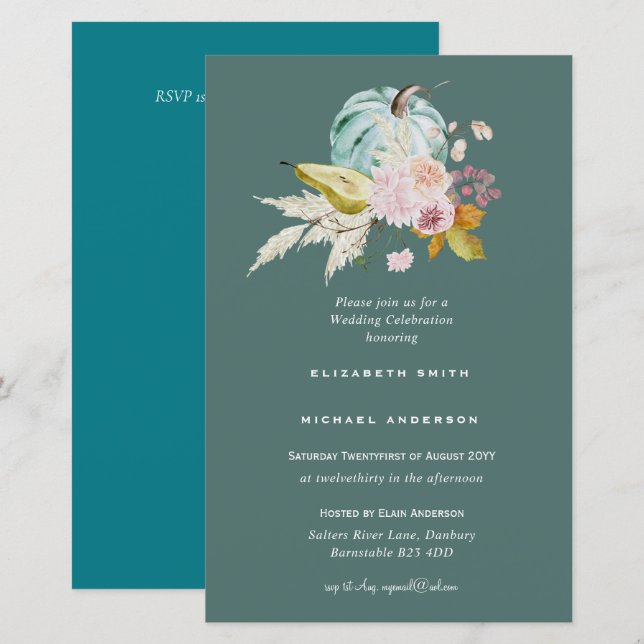 Lámina INVITACIONES para Despedida de Soltera PRESUPUESTO (Anverso / Reverso)