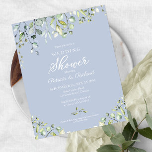 Lámina Invitaciones para ducha de novios con presupuesto
