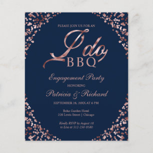 Lámina Invitaciones para la fiesta de compromiso Budget I