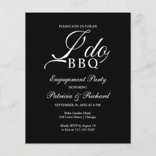 Lámina Invitaciones para la fiesta de compromiso Budget I