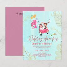 Invitaciones presupuestadas de Boda reducido para