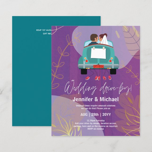 Lámina Invitaciones presupuestadas de Boda reducido para  (Anverso / Reverso)