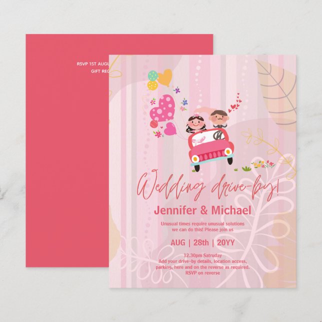 Lámina Invitaciones presupuestadas de Boda reducido para  (Anverso / Reverso)