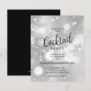 Lámina Invitaciones presupuestarias de aniversario de neg