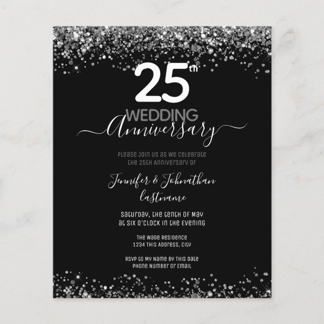 Lámina Invitaciones presupuestarias del 25º aniversario d (Anverso)