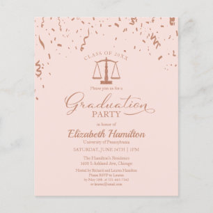 Lámina Invitaciones presupuestarias del partido de gradua