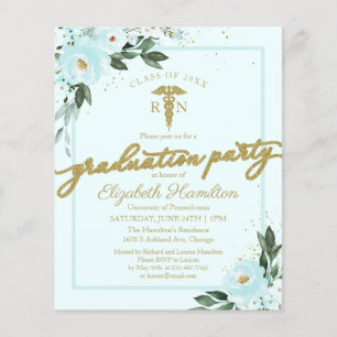 Lámina Invitaciones presupuestarias Enfermería Fiesta de 