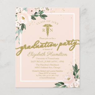 Lámina Invitaciones presupuestarias para Fiestas de grado