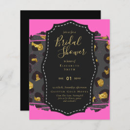 Lámina Invitan a animal a bañador de novia rosa de oro de