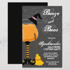 Lámina Invitan a Halloween con presupuesto de brujas para