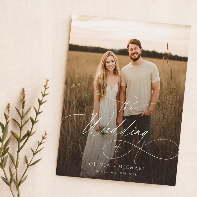 Lámina Invitan a la boda de fotos rusticas con guiones de (Subido por el creador)