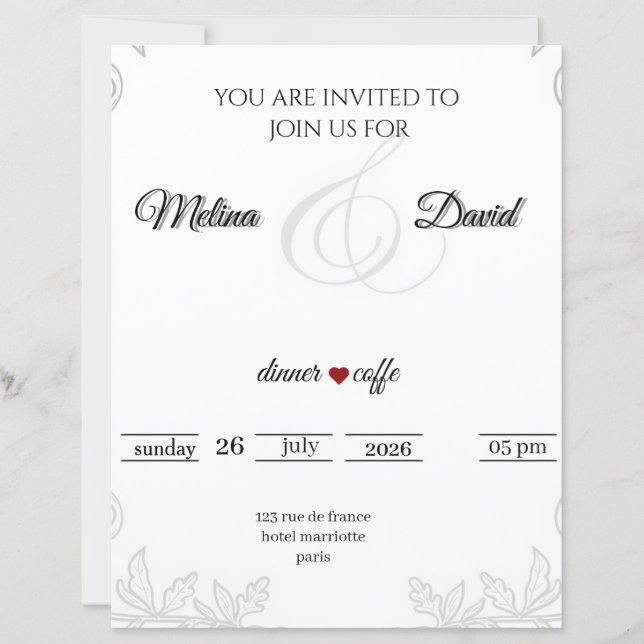 Lámina invitation  (Anverso)