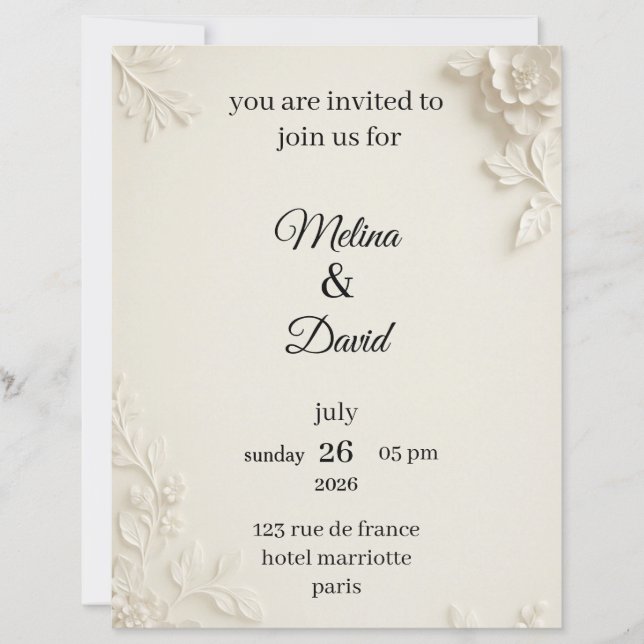 Lámina invitation  (Anverso)