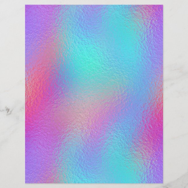 Lámina Iridescent Faux Foil Scrapbook Paper No. 67 (Anverso)