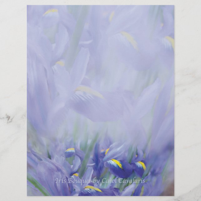 Lámina Iris Bouquet Letterhead (Anverso)