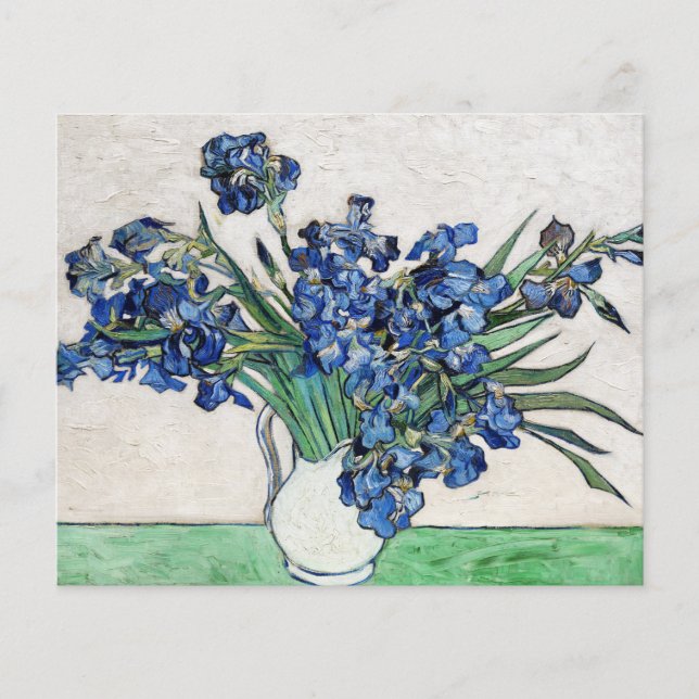 Lámina Irises (1890) de Vincent Van Gogh (Anverso)