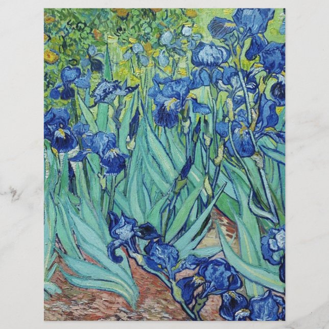 Lámina Irises, Vincent van Gogh (Anverso)
