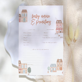 Lámina It Takes A Village Baby Predictions Game