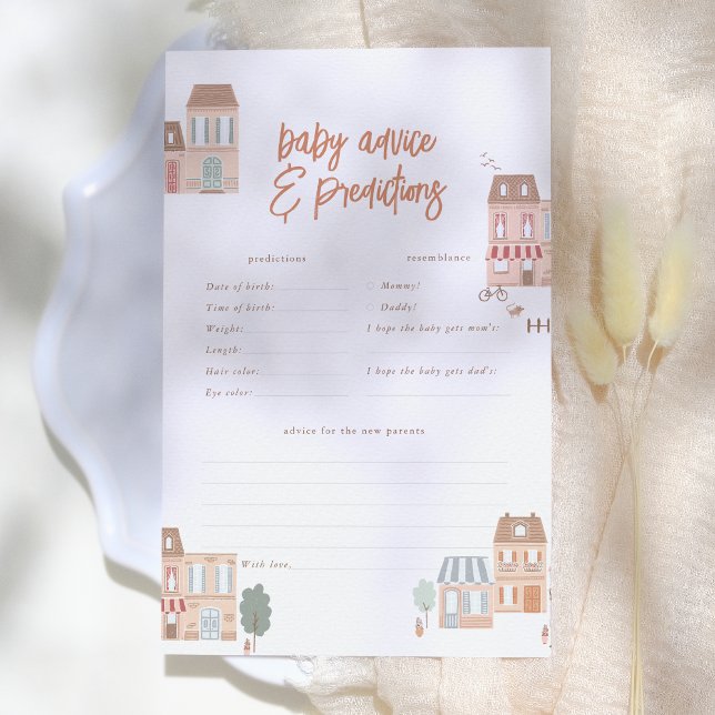 Lámina It Takes A Village Baby Predictions Game (Subido por el creador)