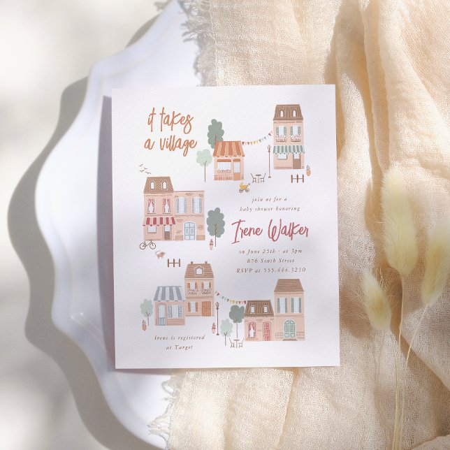 Lámina It Takes A Village Baby Shower Budget (Subido por el creador)