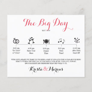 Lámina Itinerario Boda de iconos - Boda de destino