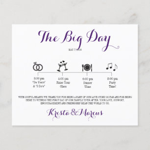 Lámina Itinerario Boda de iconos - Boda de destino