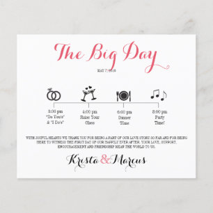 Lámina Itinerario Boda de iconos - Boda de destino