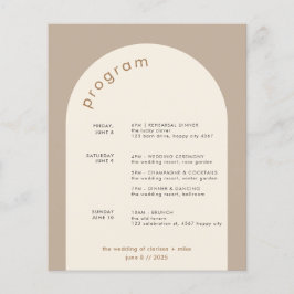 Lámina Itinerario geométrico mínimo de Boda de arco de ar