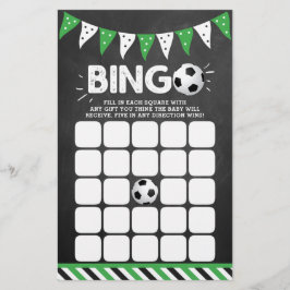 Lámina It's a Boy! Bingo de Baby Shower con temas de fútb