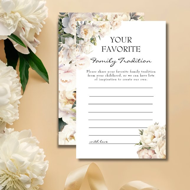 Lámina Ivory Peony Neutral Family Tradition Card (Subido por el creador)