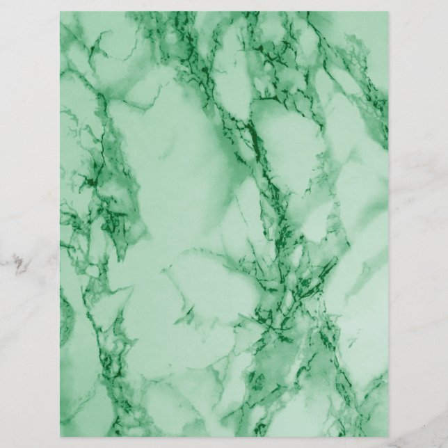 Lámina Jade Marble Scrapbook Paper (Anverso)