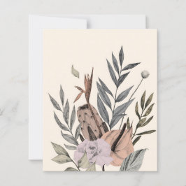 Lámina Jardín Botánico Boho - Ilustracion floral