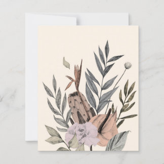 Lámina Jardín Botánico Boho - Ilustracion floral