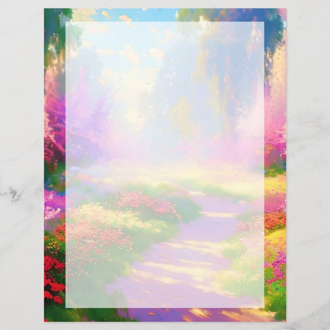 Lámina Jardín brillante (Anverso)