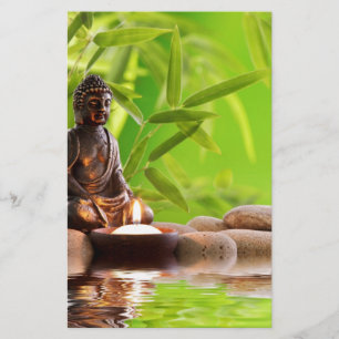 Lámina jardín de serenidad buddha zen